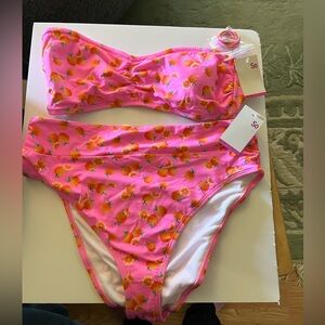 NWT So 2XL Orange Bikini Set
